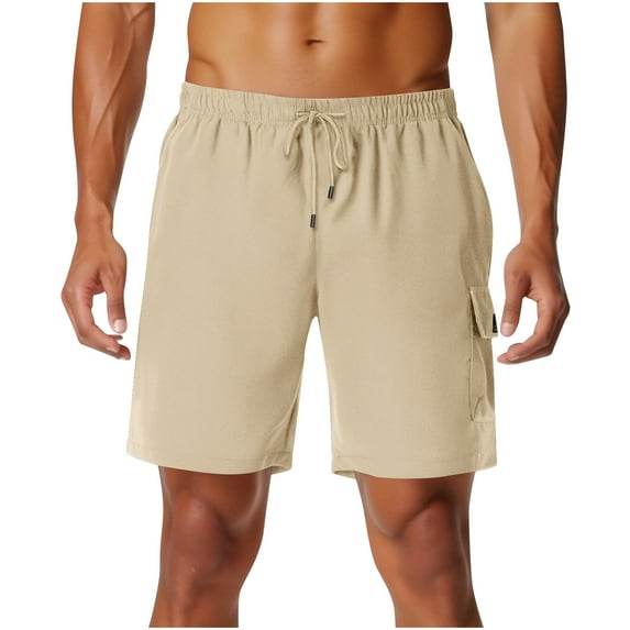 Mgmyaa Mens Workout Athletic Shorts 7 Inch Inseam Quick Dry Hiking Shorts Lightweight Sports Gym Running Shorts