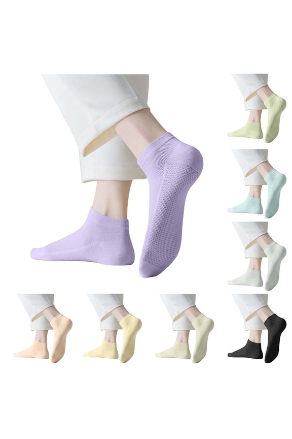 Pure Cotton Low Cut Mesh Breathable Summer Short Socks Odor Resistant Sweat-Absorbing