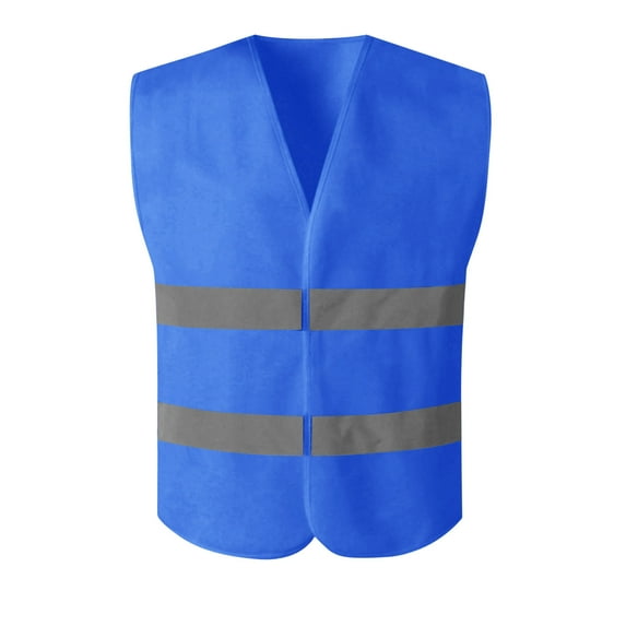 Mgmyaa Reflective Safety Vest for Men & Women Sleeveless Night Workwear High Visibility Work Jacket
