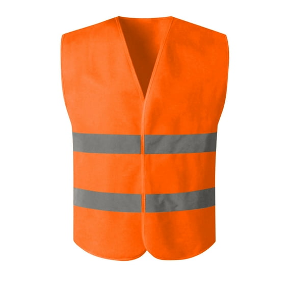 Mgmyaa Reflective Safety Vest for Men & Women Sleeveless Night Workwear High Visibility Work Jacket