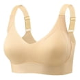 thumbnail image 1 of Mgmyaa Sports Bra for Womens Underarm-smoothing with Seamless Stretch Wirefree Lightly Lined Comfort Bra Underwear Everyday Bra, 1 of 2