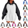 thumbnail image 1 of Mgmyaa Sweatshirts for Women Fall and Winter Long Sleeve Hoodie Pocket Tops Basic Clothing, 1 of 6