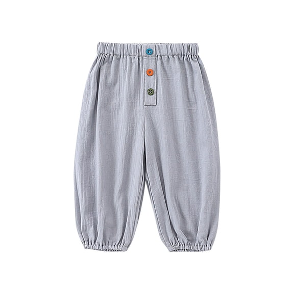 Mgmyaa Toddler Baby Boys Girls Joggers Pants Cotton Soild Color Drawstring Elastic Waist Sweatpants with Pockets 6M-3T