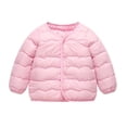 thumbnail image 1 of Mgmyaa Toddler Lightweight Button Front Jacket Fleece Lined Warm Coat Small Medium Size Winter Outerwear for Kids Boys Girls, 1 of 8