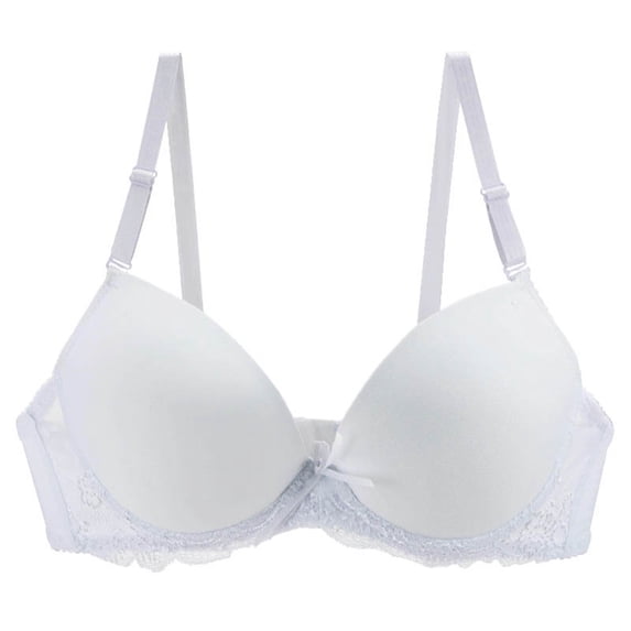 Mgmyaa Underwire Seamless Push Up Sport Bra Hook & Eye Closure Lace Soft Breathable Active Fit Base Top