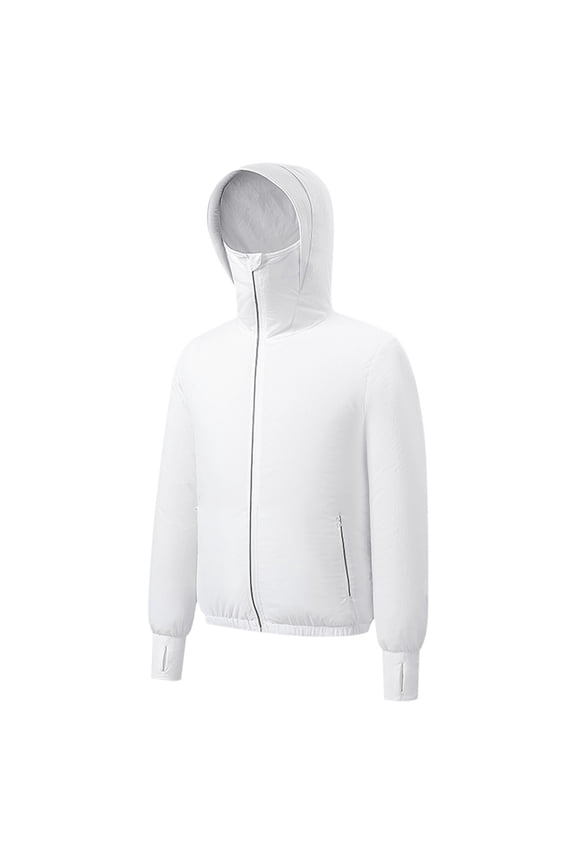 Unisex Hooded Cooling Jacket - Sun Protection, Breathable Heat Relief Coat for Outdoor Activities