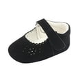 thumbnail image 1 of Mgmyaa Unisex Kids Casual Crib Shoes with Lace Slip-On Round Toe Slip-Resistant Adjustable Straps Flat Heel for Babies Ages 0-1, 1 of 8