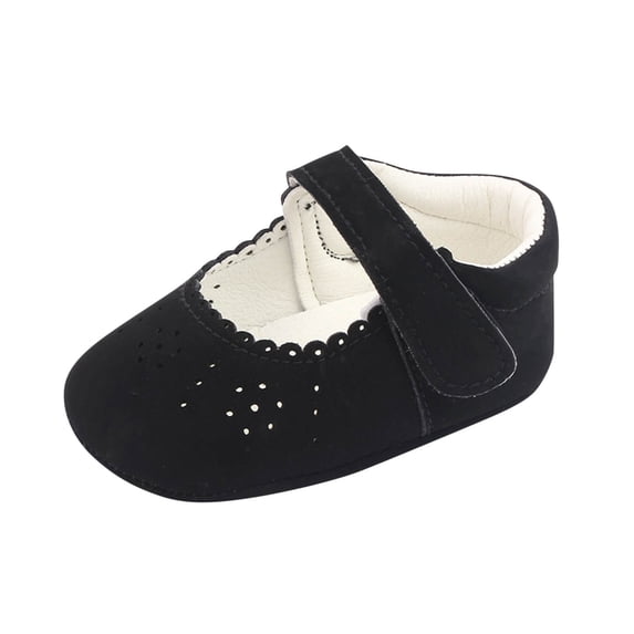 Mgmyaa Unisex Kids Casual Crib Shoes with Lace Slip-On Round Toe Slip-Resistant Adjustable Straps Flat Heel for Babies Ages 0-1
