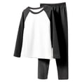 thumbnail image 1 of Mgmyaa Unisex Kids Long Sleeve Pullover Top & Elastic Waist Pants 2-Piece Fleece Loungewear Set for Everyday Comfort (0-12Y), 1 of 3