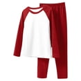 thumbnail image 1 of Mgmyaa Unisex Kids Long Sleeve Pullover Top & Elastic Waist Pants 2-Piece Fleece Loungewear Set for Everyday Comfort (0-12Y), 1 of 3