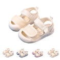 thumbnail image 1 of Mgmyaa Unisex Kids Vacation Water Shoes Hook & Loop Open Toe Slip-Resistant Adjustable Straps Flat Heel for Babies & Kids Ages 0.25-4, 1 of 9