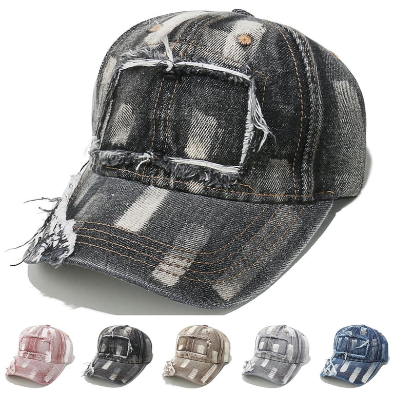 Mgmyaa Unisex Vintage Washed Distressed Baseball Cap 