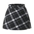 thumbnail image 1 of Mgmyaa Warm Wool Blend Plaid Skirt for Girls A-Line High Waist Pleated Mini Skirt for Girls Winter School Outfits 3-13 Years, 1 of 3