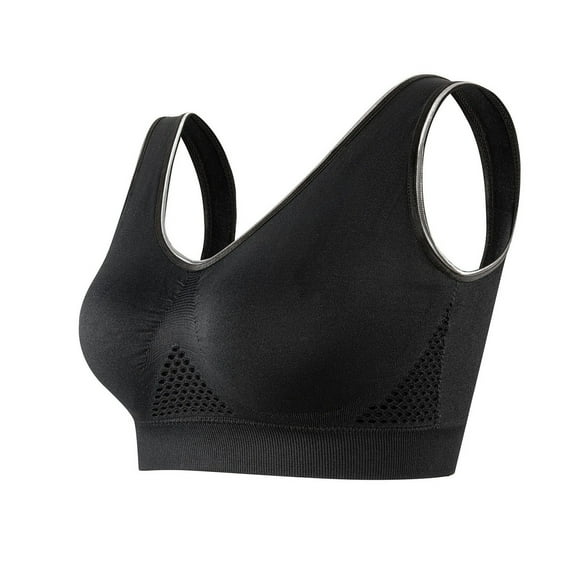 Mgmyaa Women Seamless Sports Bra Wirefree Yoga Bra with Removable Pads