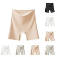 thumbnail image 1 of Mgmyaa Women's 5-Pack High Waist Seamless Boxer Briefs Stretch Breathable Underwear Solid Black Smooth Panties, 1 of 9