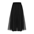 thumbnail image 1 of Mgmyaa Women's A-Line Maxi Skirt with Beaded Trim Three Layer Gauze Skirt Boho Dance Skirt for Casual Wear or Performance Midi Flowy Skirt, 1 of 6
