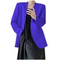 thumbnail image 1 of Mgmyaa Women's Blazer Top Coat Fashion Solid Color Long-Sleeve V-Neck Casual Garment, 1 of 6