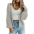 thumbnail image 1 of Mgmyaa Women's Cardigan Sweater Button Front Long Sleeve Open Front Knit Top Fall Winter Soft Warm Outerwear, 1 of 5