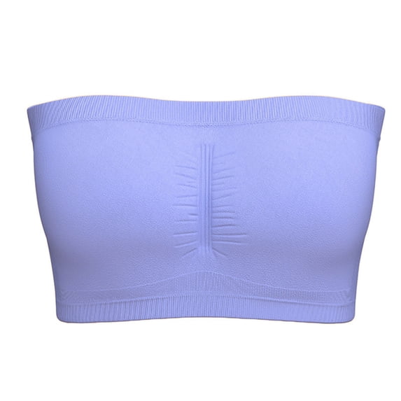 Mgmyaa Women's Casual Bandeau Top Square Neckline Pull-On Stretchable Skinny Solid Color for Casual