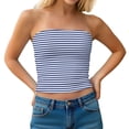 thumbnail image 1 of Mgmyaa Women's Casual Tube Top Square Neckline Pull-On Stretchable Skinny Solid Color for Casual, 1 of 9