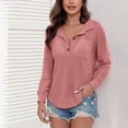 thumbnail image 1 of Mgmyaa Women's Collared Tops Turn Down Collar Pullover Blouse Casual Long Sleeve Loose Tunic Daily Wear Comfort Shirt, 1 of 5