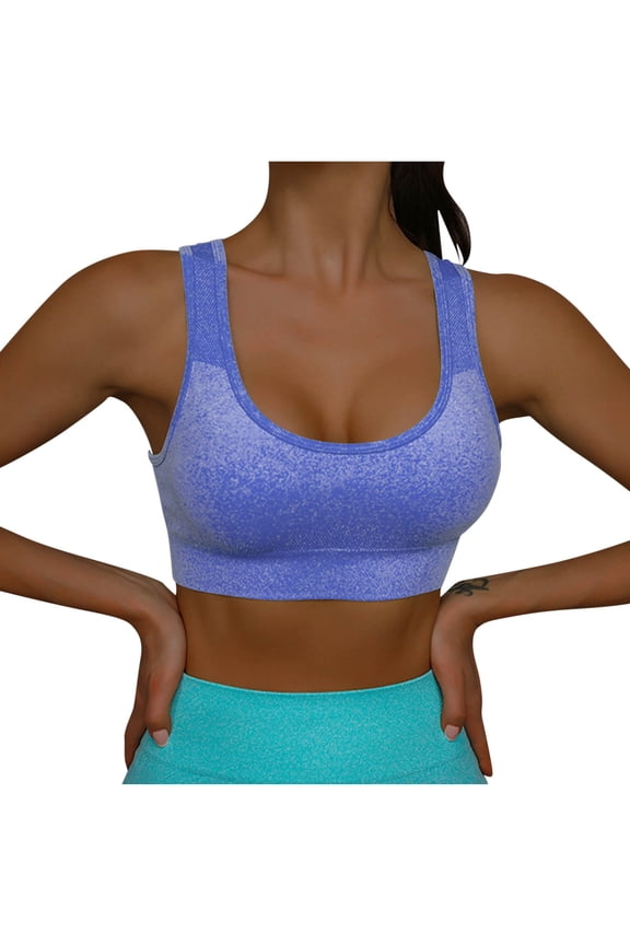 Women's Color No- Bra No Front Button No-Slip Underwear Sports Bras