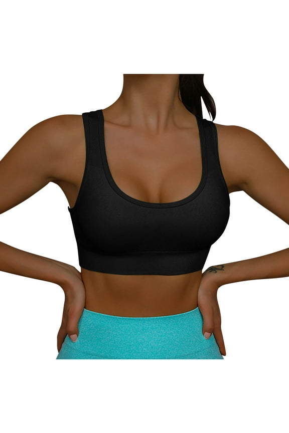 Women's Color No- Bra No Front Button No-Slip Underwear Sports Bras