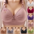 thumbnail image 1 of Mgmyaa Women's Daily Support Bra Wireless Push Up Breathable Seamless Underwear Comfort Fit Lightweight for Small Print Style Soft Cup Casual Fashion Wear, 1 of 5