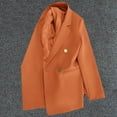 thumbnail image 1 of Mgmyaa Women's Fashion Slim Fit Blazer - Solid Color Notched Collar Button Long Sleeve, 1 of 5
