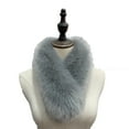 thumbnail image 1 of Mgmyaa Women's Faux Fur Scarf Collar Shawl with Stitching Detail for Luxury Look and Winter Fashion, 1 of 2