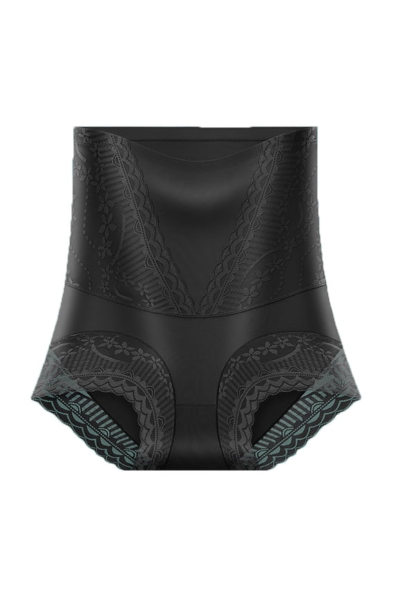 Women's Female Ice Silk High Waist Waist Tight Hip Lifting Underwear Postpartum Waist Tight Strong Waist Tight Underwear