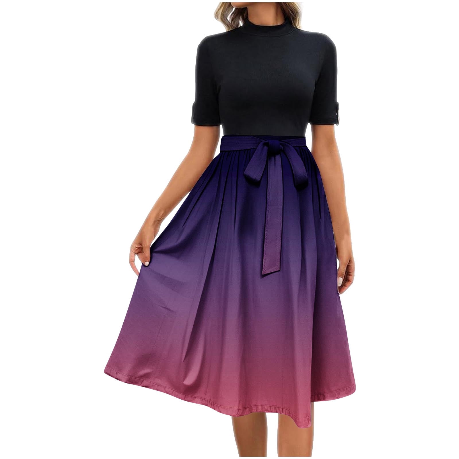 green emerald velvet dress GAP Women's Short Sleeve Tie Waist V-Neck Tiered Fit & Flare Midi Dres –  Brie main image 1
