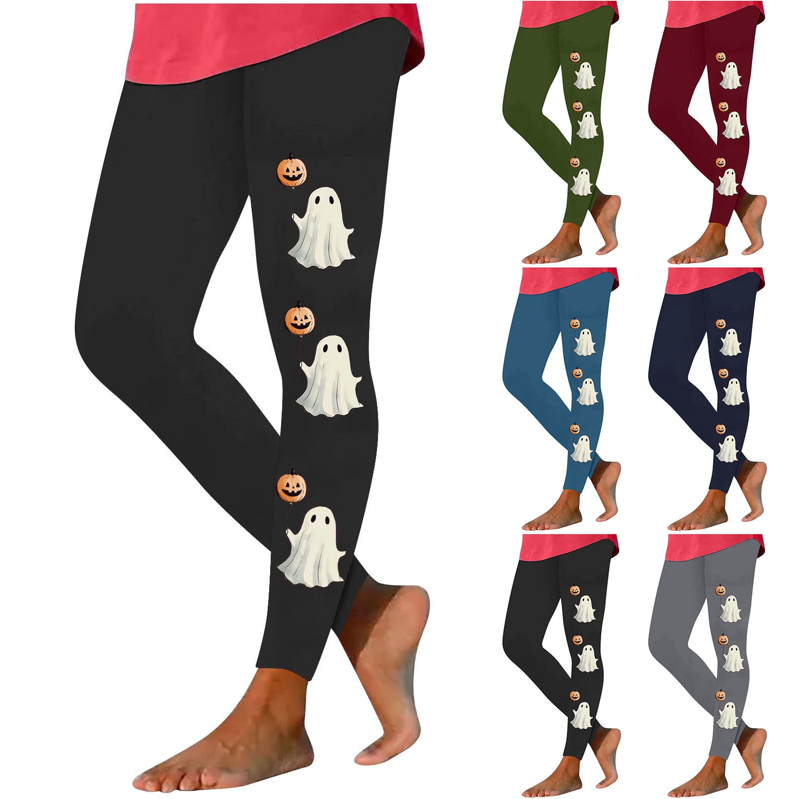 Mgmyaa Women's Halloween Print Active Yoga Leggings High Waist Stretchy ...