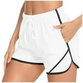 thumbnail image 1 of Mgmyaa Women's High Rise Running Shorts 3" Quick Dry Drawstring Workout Athletic Gym Shorts with Pocket, 1 of 6