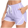 thumbnail image 1 of Mgmyaa Women's High Rise Running Shorts 3" Quick Dry Drawstring Workout Athletic Gym Shorts with Pocket, 1 of 6