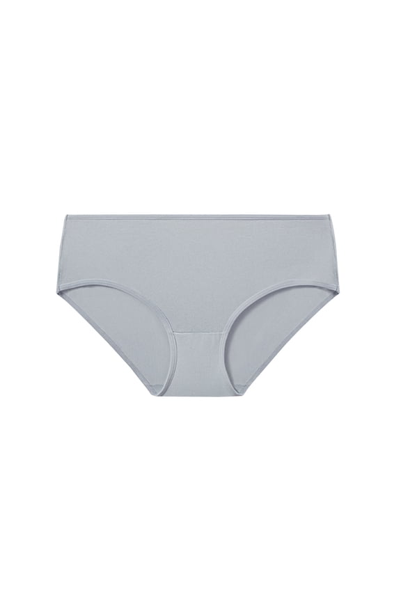 Women's Hiphugger Briefs Ventilated Soft Cotton Regular Fit Elastic Waist Solid Color Low Rise Panties for Everyday Comfort