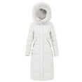thumbnail image 1 of Mgmyaa Women's Hooded Longline Puffer Coat Winter Thermal Long Sleeve Jacket Casual Streetwear Outerwear, 1 of 7