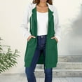 thumbnail image 1 of Mgmyaa Women's Long Jacket Color Block Hooded Fleece Coat Long Sleeve Zip Front Duster Jacket Outerwear, 1 of 8