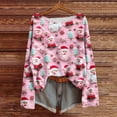 thumbnail image 1 of Mgmyaa Women's Long Sleeve Shirt Christmas-Themed Crew Neck Batwing Sleeve Casual Top, 1 of 7
