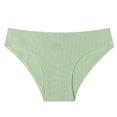 thumbnail image 1 of Mgmyaa Women's Mid-Rise Ribbed Briefs Seamless Half Hip Briefs, 1 of 2