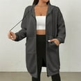 thumbnail image 1 of Mgmyaa Women's Oversized Hooded Sweatshirt Drop Shoulder Fleece Zip Up Long Sleeve Sportswear, 1 of 5