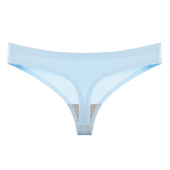 Mgmyaa Women's Panties Summer Seamless Breathable Thong Low Waisted Underwear