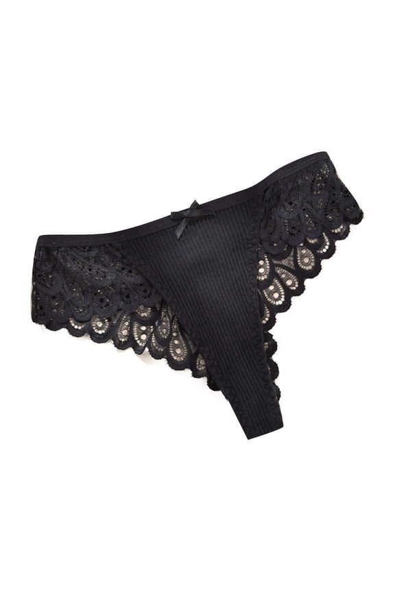 Women's Plus Size Underwear Lace Breathable Seamless Thong