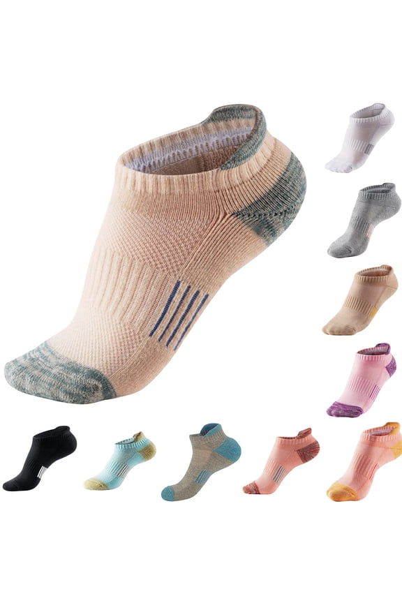 Women's Pure Cotton Thick Warm Breathable Low Cut Athletic Socks
