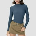 thumbnail image 1 of Mgmyaa Women's Ribbed Turtleneck Sweaters Long Sleeve Slim Fit Warm Knit Tops Winter Base Layer Clothing, 1 of 7