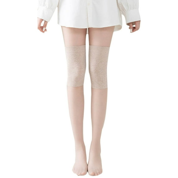 Mgmyaa Women's Summer Thin Over The Knee Long Stockings High Elasticity Knee Protection Anti-run Tights for Daily Wear and Comfort