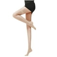 thumbnail image 1 of Mgmyaa Women's Summer Thin Striped Over The Knee Long Stockings High Elasticity Fashion Tights for Women's Daily Use, 1 of 2