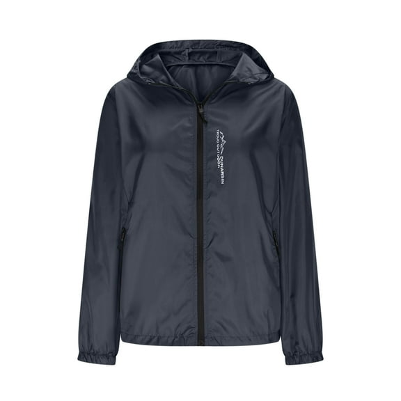 Mgmyaa Women's Sun Protection Nylon Blend Stand Collar Jacket Long Sleeve Lightweight Windbreaker Casual Outdoor Outerwear