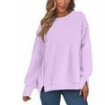 thumbnail image 1 of Mgmyaa Women's Sweatshirts Causal Pullover Fleece Tops Crewneck Long Sleeve Warm Thick Winter Fall Sweatshirt, 1 of 6