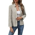 thumbnail image 1 of Mgmyaa Women's Tailored Office Blazer Slim Fit Casual Cardigan Jacket with Notch Lapel for Business Chic Style, 1 of 8
